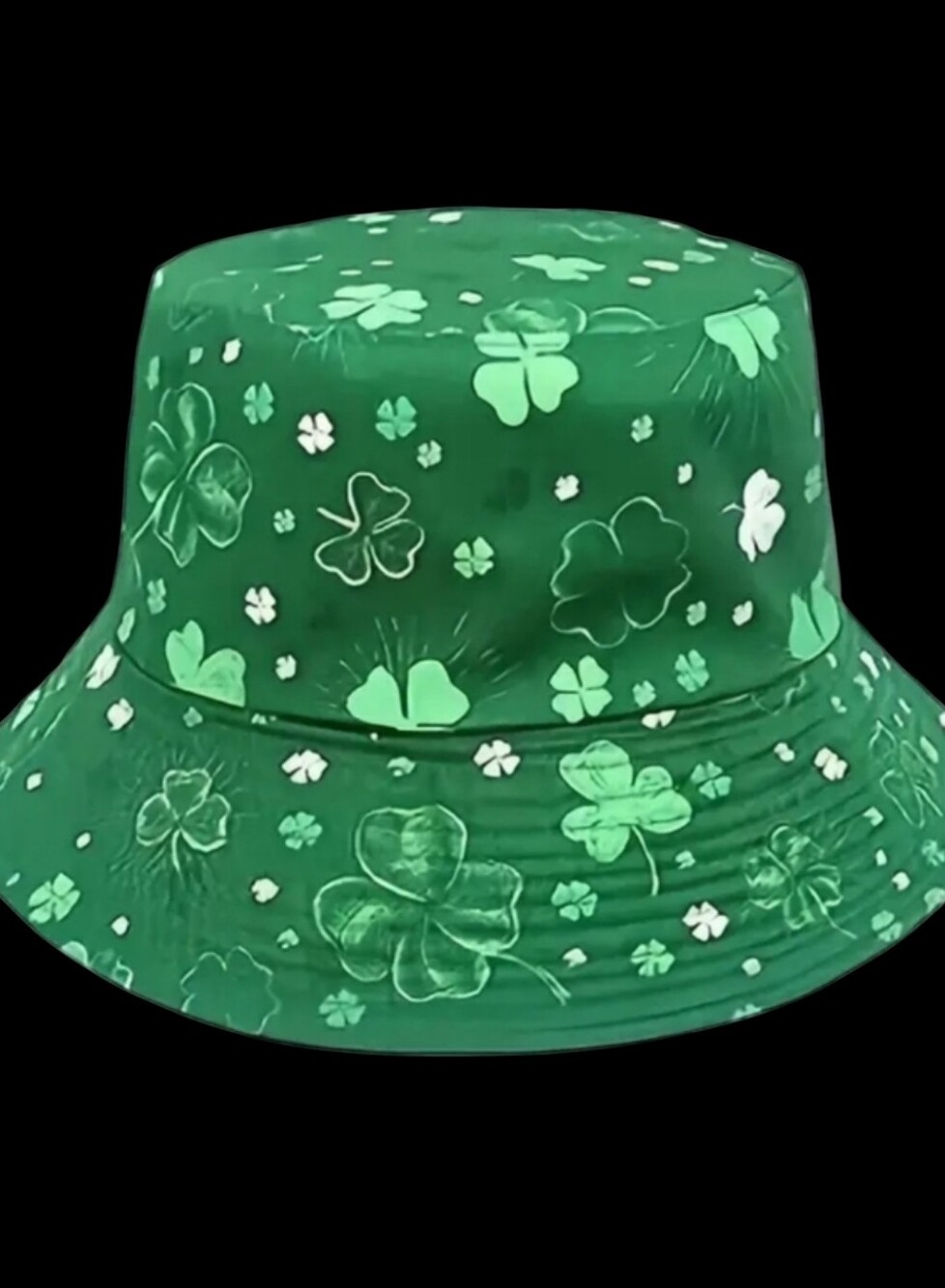 Green Shamrock Reversible Unisex Bucket Hat 22"/23" ✨️PRICE FIRM✨️